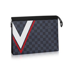 L Vuitton N64023 Pochette Voyage MM Damier Cobalt Canvas
