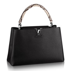 L Vuitton N91659 Capucines MM Tote Bag Taurillon Leather
