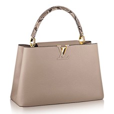 L Vuitton N91711 Capucines MM Tote Bag Taurillon Leather
