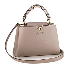 L Vuitton N92041 Capucines BB Tote Bag Taurillon Leather