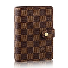 L Vuitton R20700 Small Ring Agenda Cover Damier Ebene Canvas L Vuitton R20700 Small Ring Agenda Cover Damier Ebene Canvas